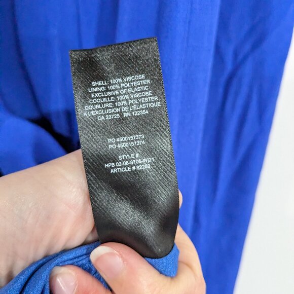 Aritzia Sunday Best Corset Maxi Spaghetti Strap Dress Royal Blue Size Medium - Picture 7 of 7